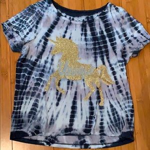 Black and white the dye T-shirt